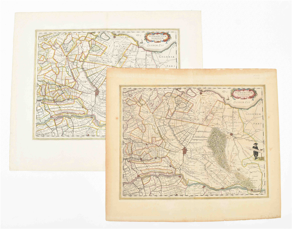 [Utrecht. Province] Two maps: (1) Ultraiectum Dominium