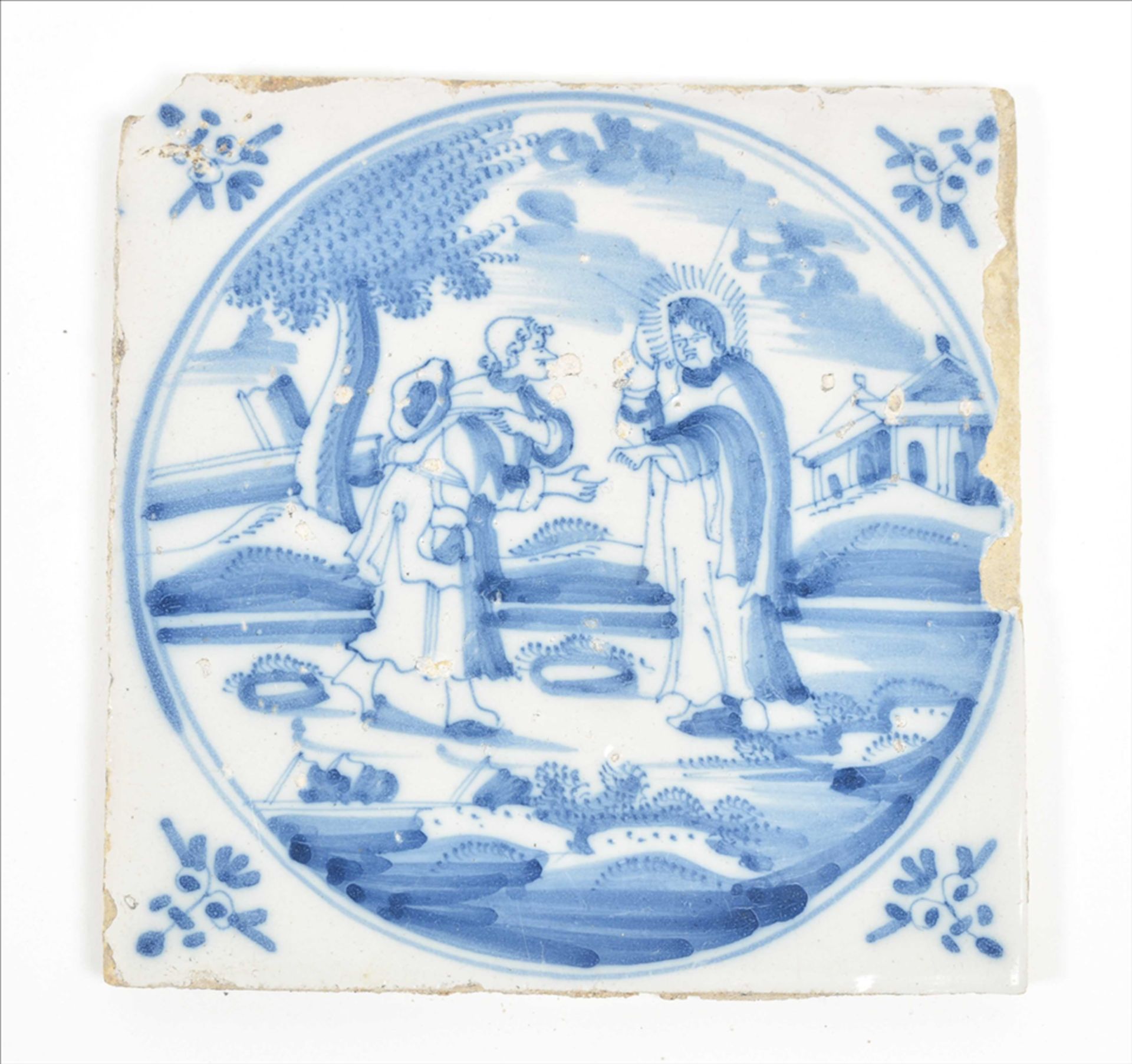 Nine Dutch tiles with biblical scenes - Image 7 of 10