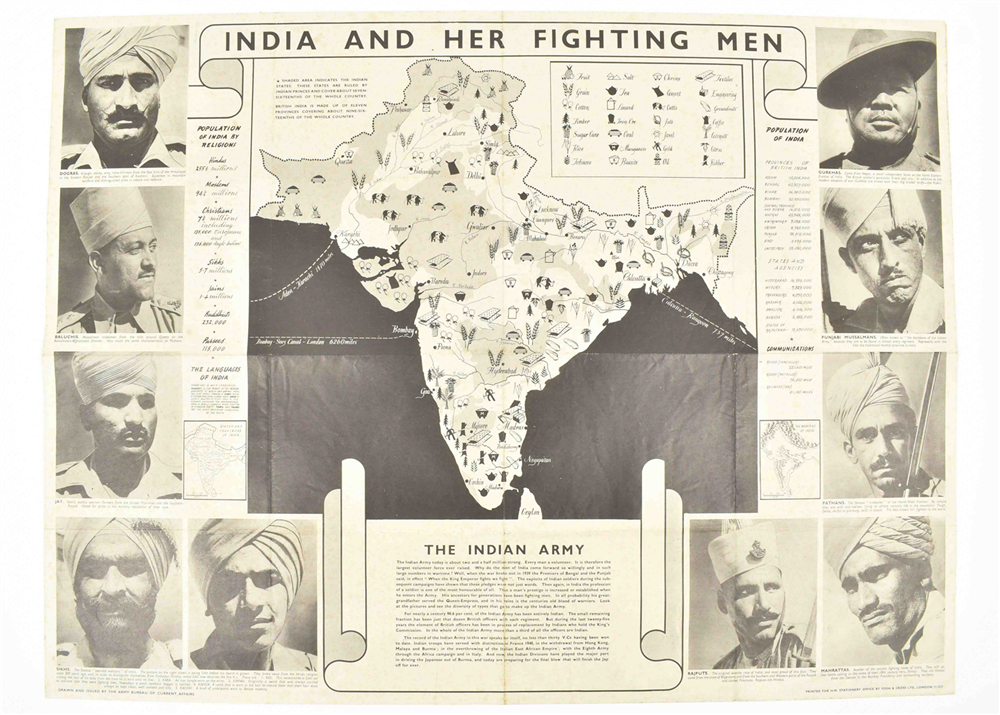 Three geographical posters of war fronts - Image 7 of 7