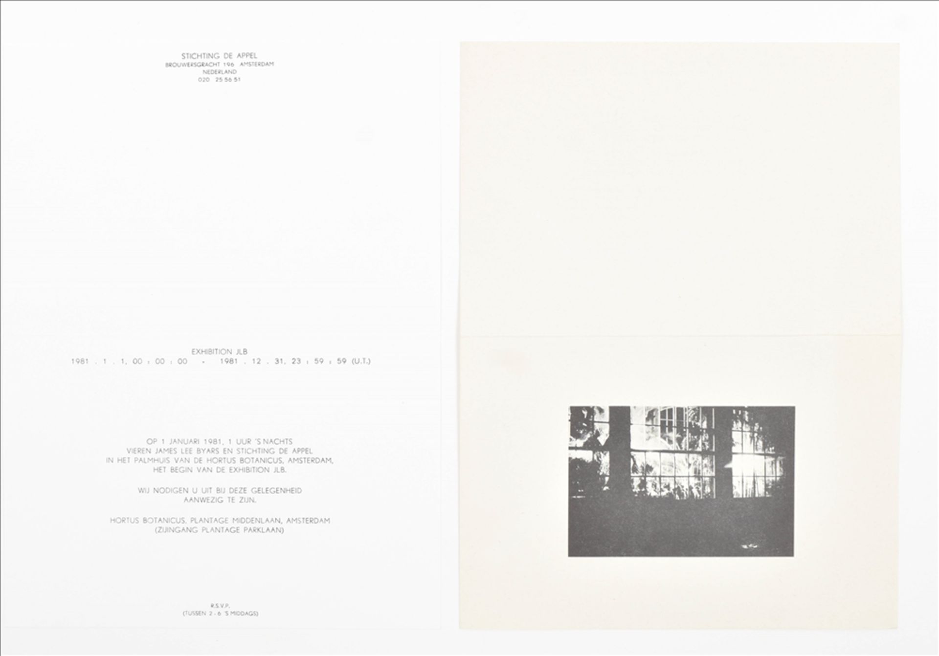 James Lee Byars, announcements for De Appel projects - Image 5 of 6