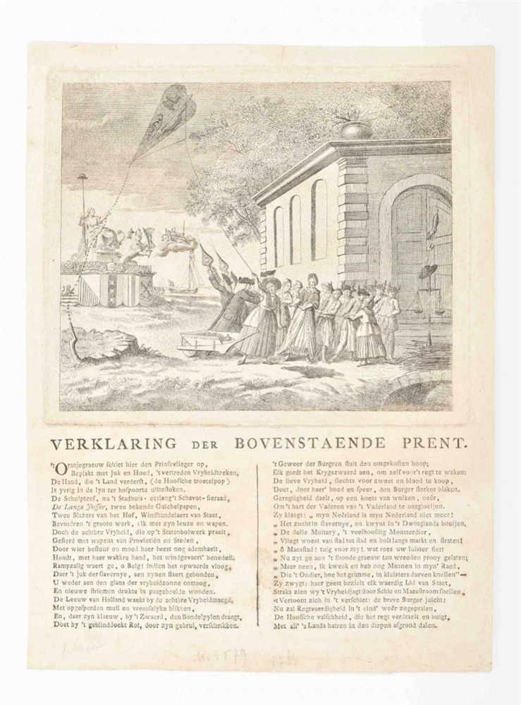 [Batavian revolution] "Stadhouderes van 't Graauw (...) Kaet Mossel (...)" - Image 3 of 3