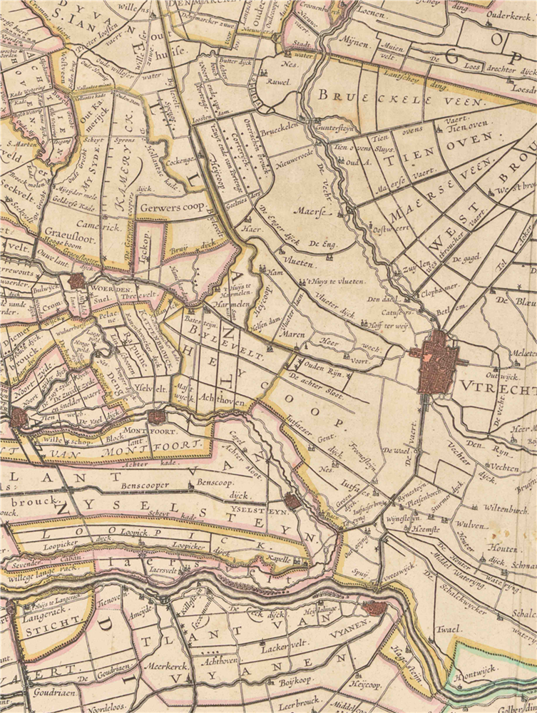 [Utrecht. Province] Two maps: (1) Ultraiectum Dominium - Image 8 of 10