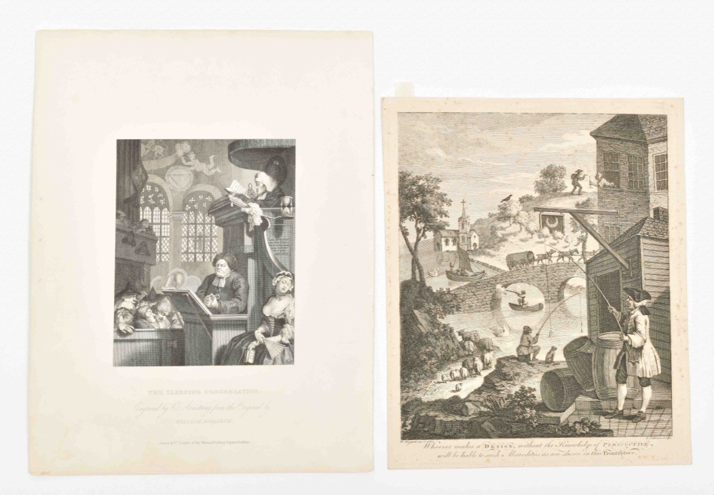 William Hogarth (1697-1764) (after). Four prints: (1) "Beer Street" - Image 2 of 7