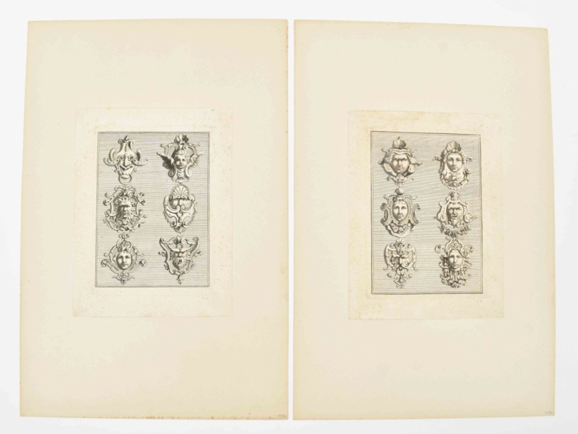 [Ornaments] Johann Leoard Eysler (1670-1733). "Inventiones von Mascam und Ornamenten, - Image 3 of 5