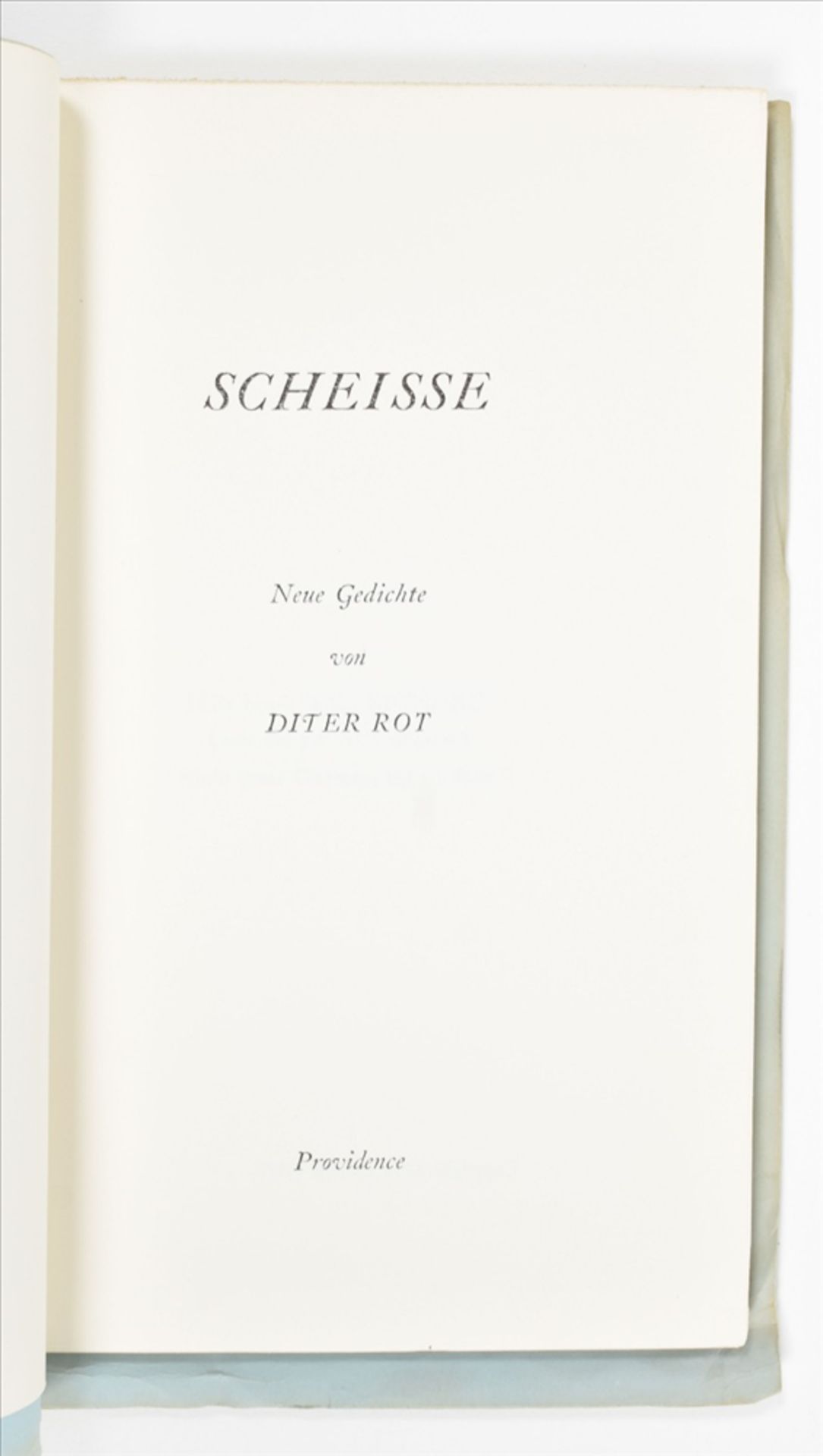 Dieter Rot, Scheisse (Shit), Neue Gedichte von Dieter Rot - Bild 5 aus 5