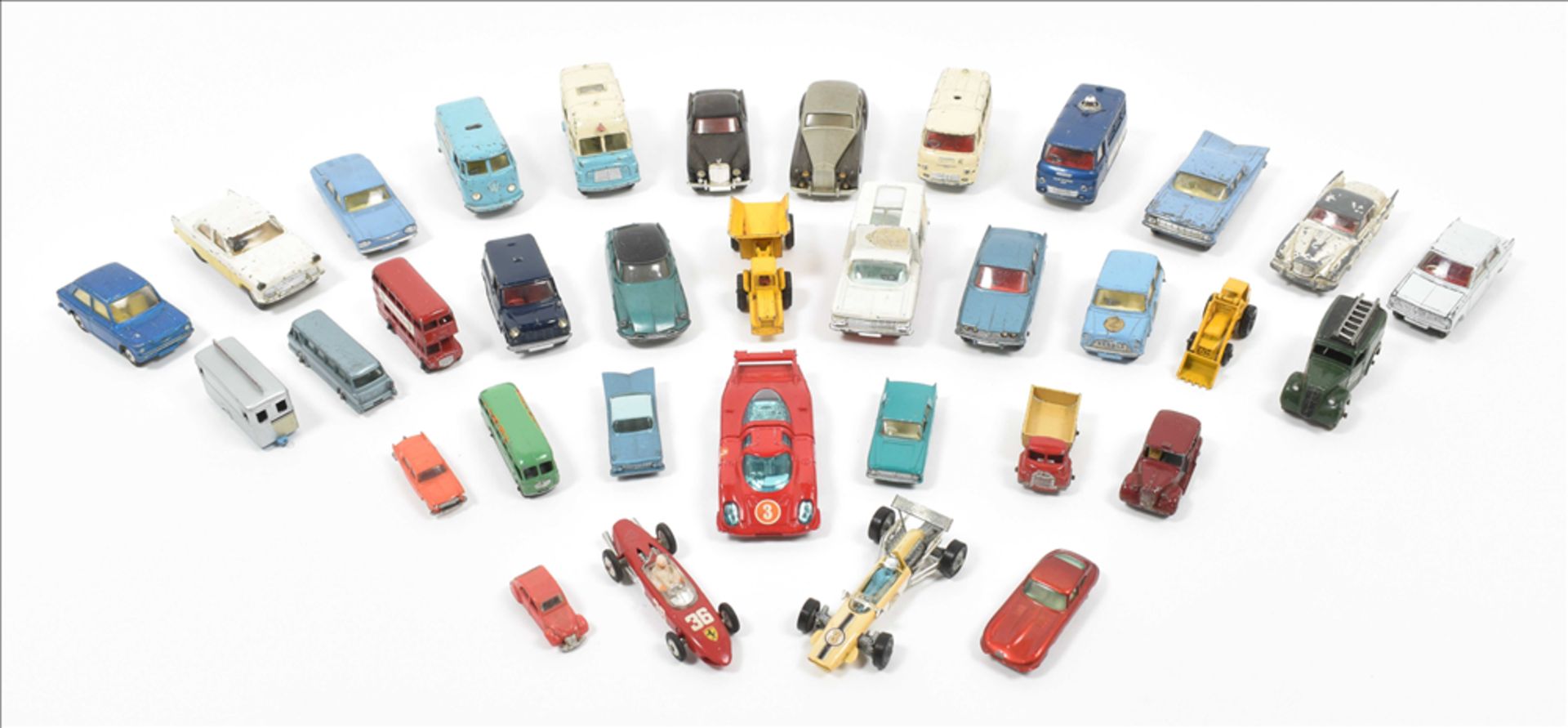 [Model cars] Collection of 33 Corgi Toys, Lesney and Norev cars