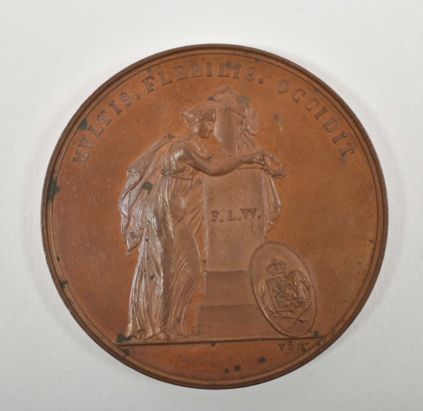 [House of Orange] Medal commemorating the death of Frederica