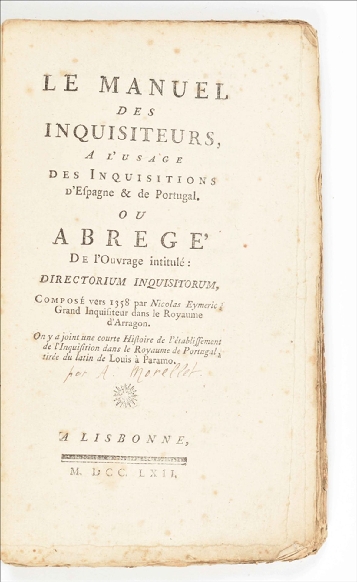 (Nicolaus Eymerich). Le Manuel des Inquisiteurs