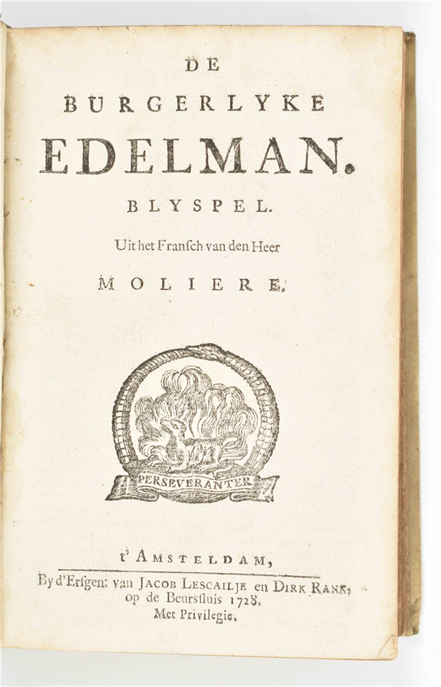 [Plays] 22 vols. w. 18th-19th cent. Dutch plays: (1) "Blyspellen" - Image 9 of 10