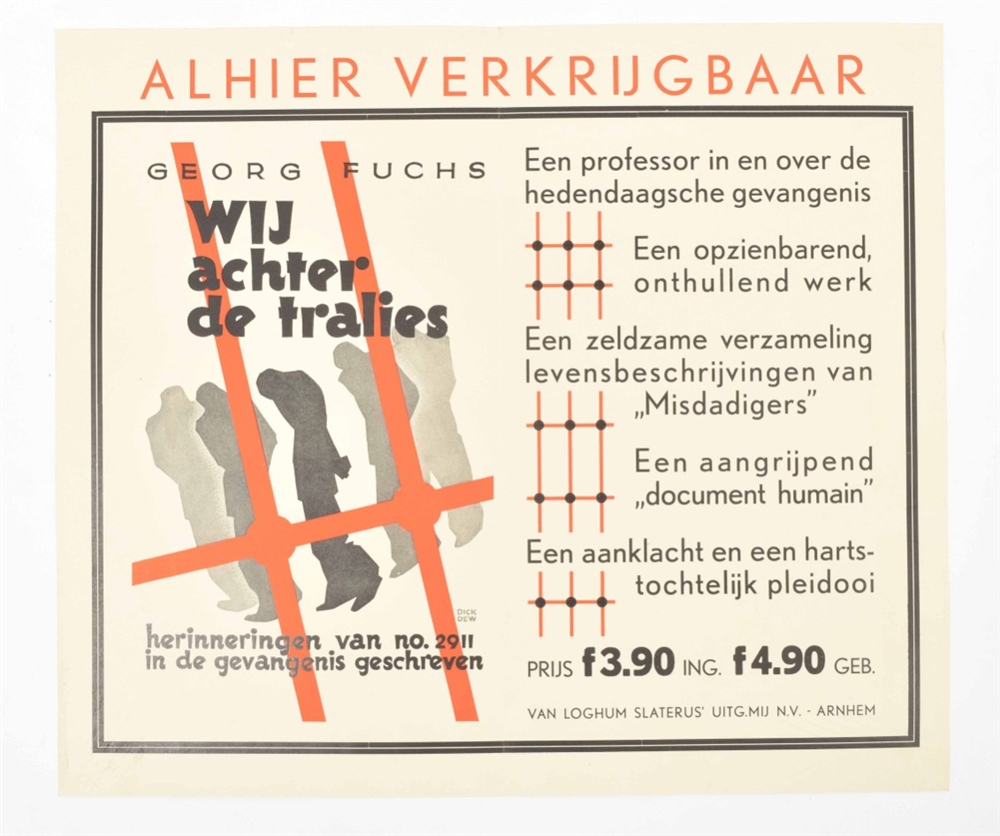 Eleven posters/ prospectuses of Dutch editions: (1) "Alhier verkrijgbaar. Georg Fuchs - Image 5 of 8