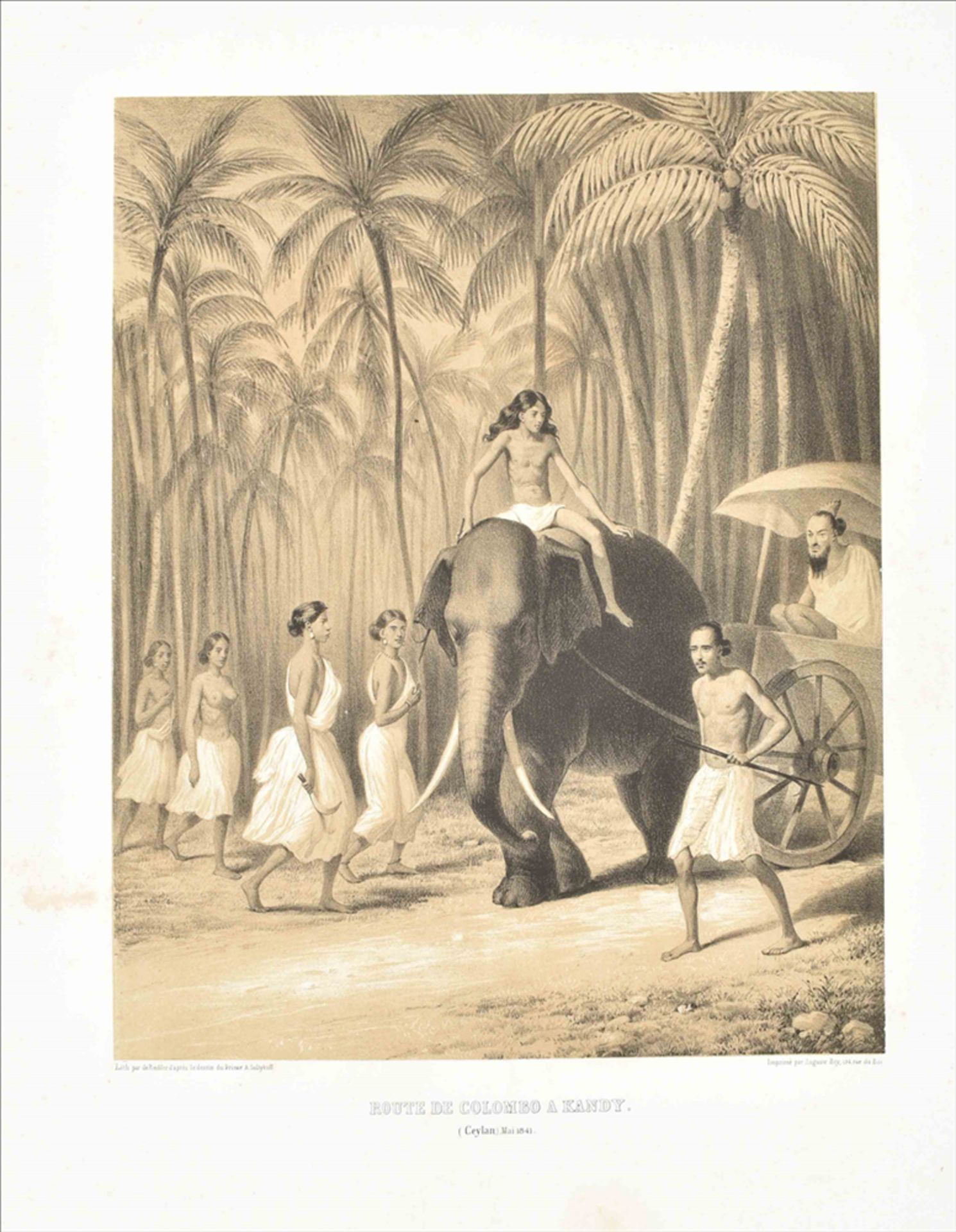 [Sri Lanka] Nine prints: (1-5) Views of Pinto-Gale - Image 2 of 6