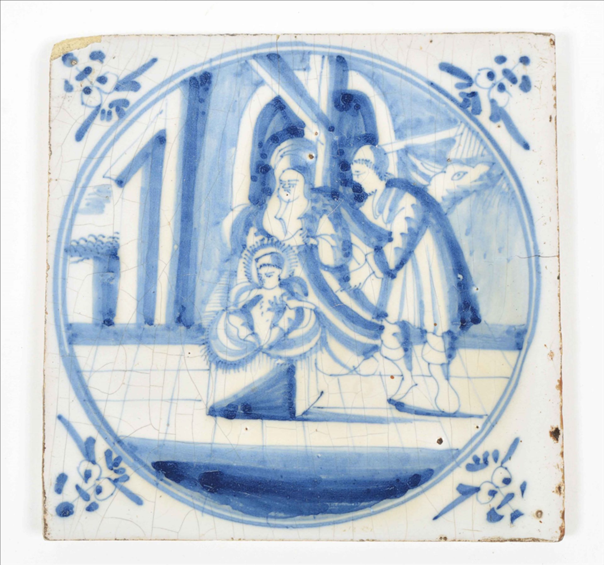 Nine Dutch tiles with biblical scenes - Image 4 of 7