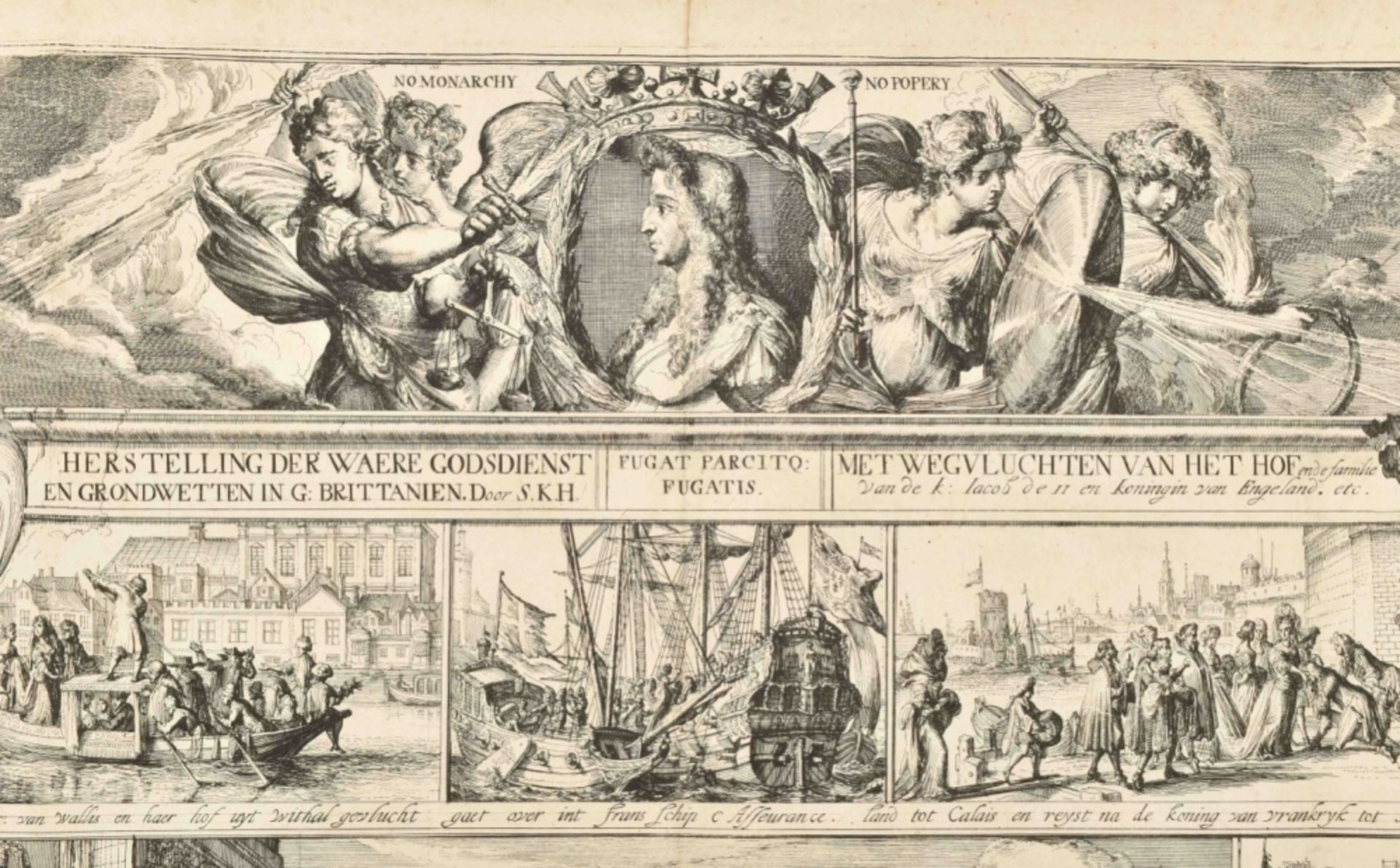 Romeyn de Hooghe (1645-1708). "Herstelling der waere godsdienst en grondwetten - Bild 2 aus 6