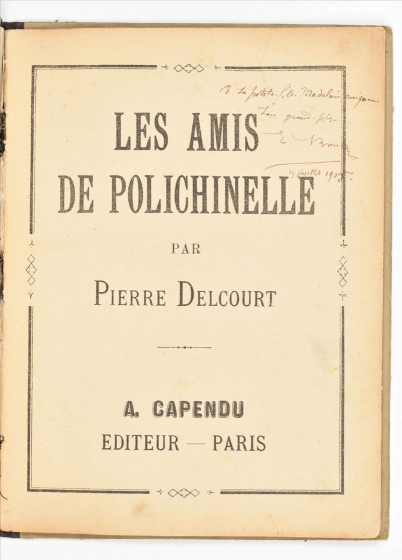 [Movables] (1) Pierre Delcourt. Les Amis de Polichinelle - Bild 6 aus 10
