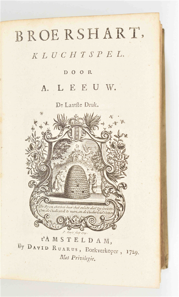 [Plays] 22 vols. w. 18th-19th cent. Dutch plays: (1) "Blyspellen" - Image 8 of 10