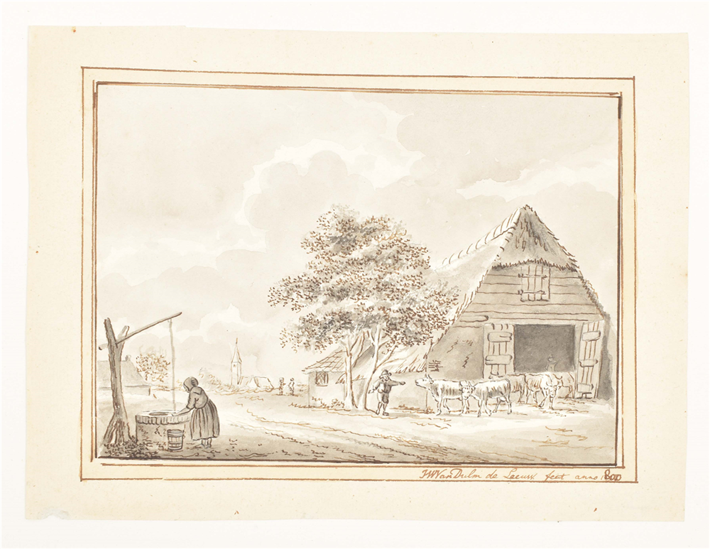 Album of 18th and 19th century drawings - Image 6 of 10