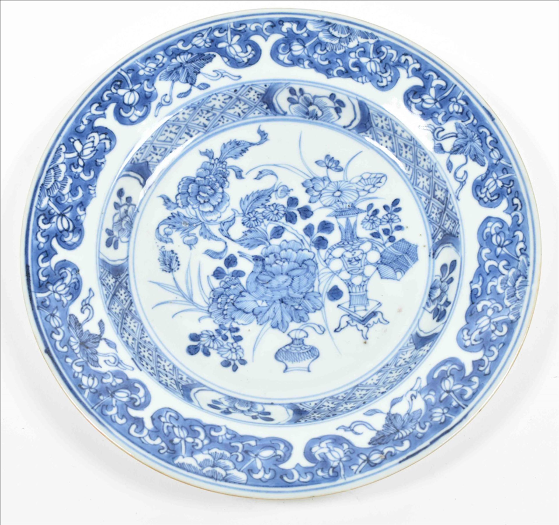 Five porcelain plates and a bowl - Bild 7 aus 8