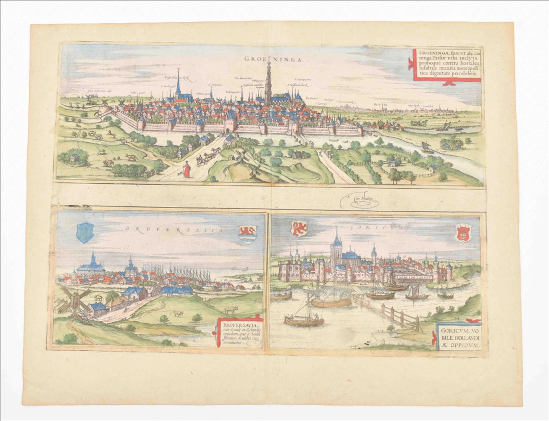 Groningen view from Civitates Orbis Terrarum by Braun & Hogenberg
