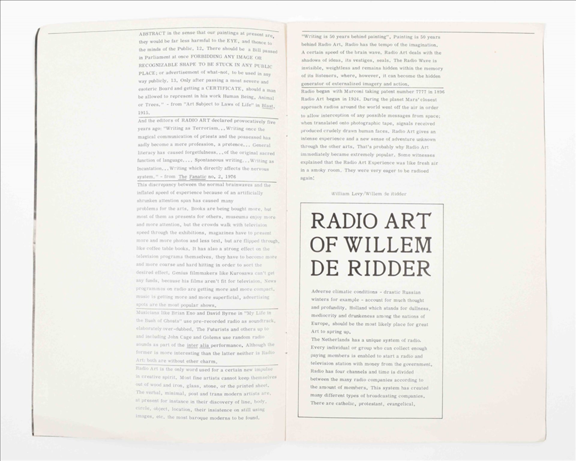 Three publications by Willem de Ridder and William Levy - Image 7 of 8