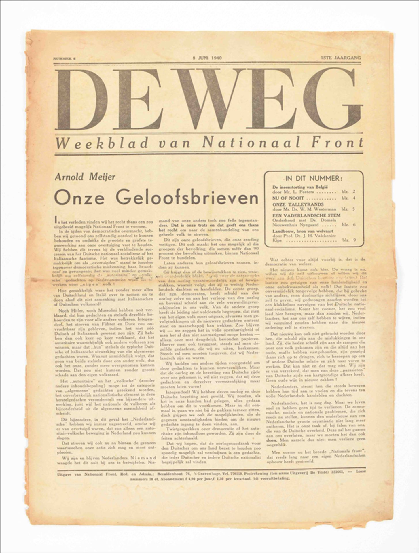 Seven publications on or by Arnold Meijer: (1) Alles voor het Vaderland - Bild 3 aus 7