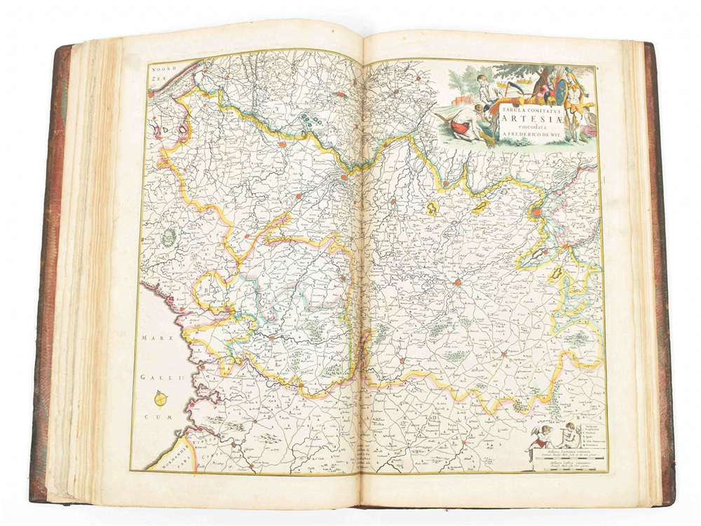 [Netherlands. Belgium. Atlas de Wit] Nieut Kaert-boeck, vande XVII Nederlandse Provincie. - Image 7 of 9