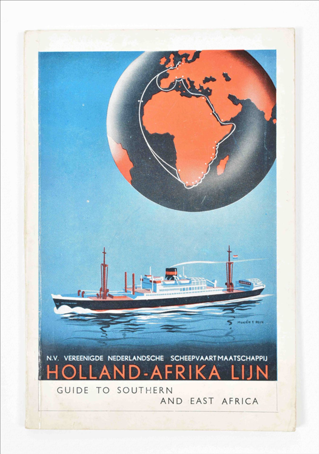 [Maritime] Holland-Afrika Lijn. Lot of 10 brochures/passenger lists