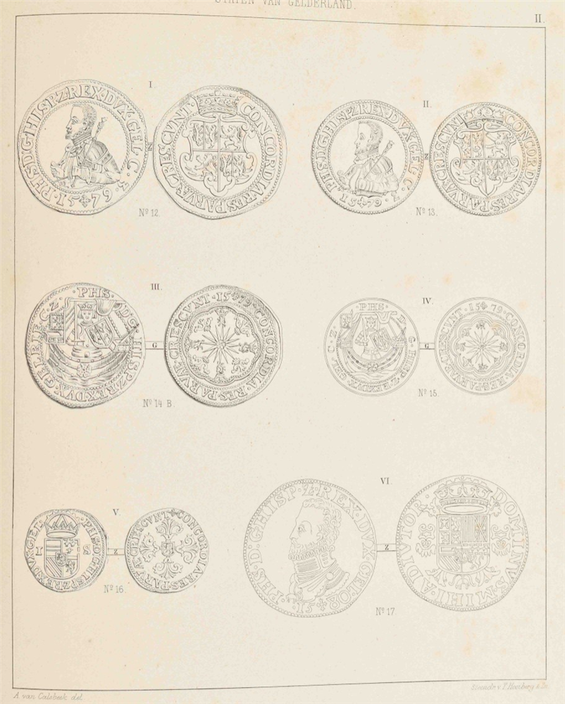 [Numismatics] W.I. de Voogt. Geschiedenis van het muntwezen der Vereenigde Nederlanden, - Image 5 of 8