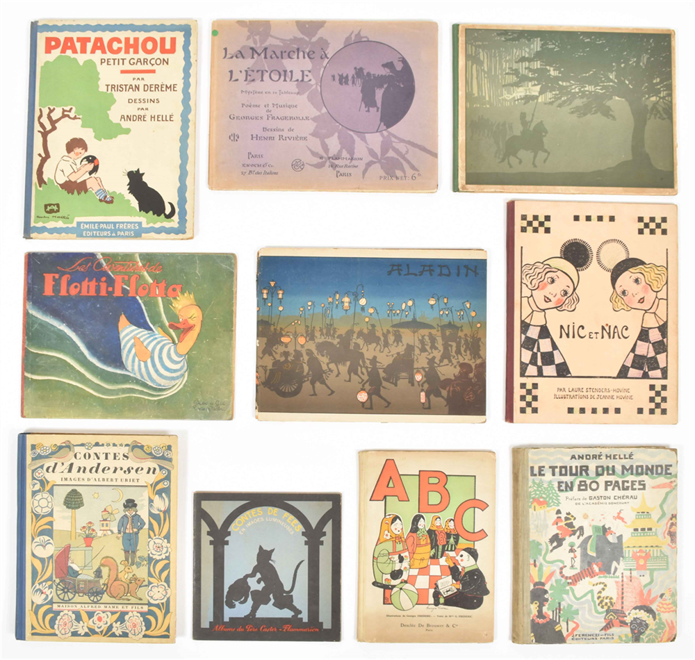 [French Children's books] Lot of ten early 20th century publications