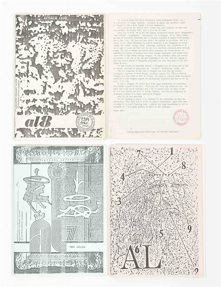 Galántai, AL (Artpool Letter/ Actual Letter/ Alternative Letter), 1983- 1984 - Image 2 of 10