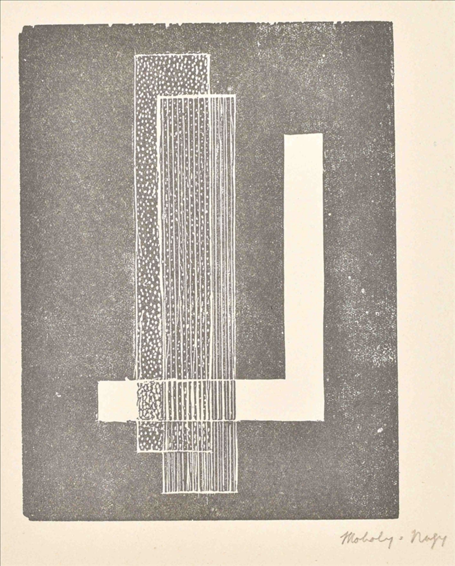 László Moholy-Nagy (1895-1945). (Abstract composition)