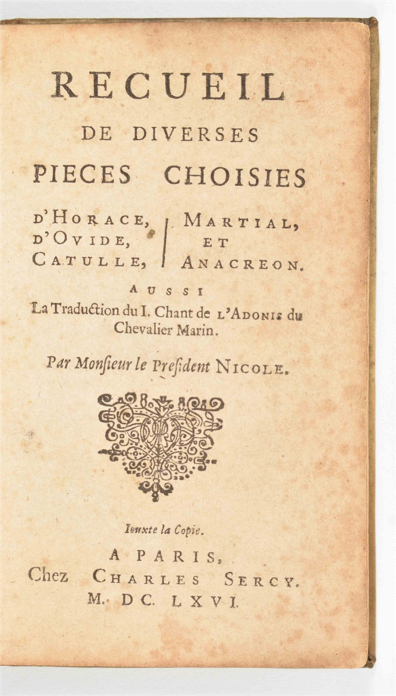 Six (rare) miscellaneous 17th cent. titles: (1) (Antoine Dilly). Traitté de l'ame - Image 7 of 10