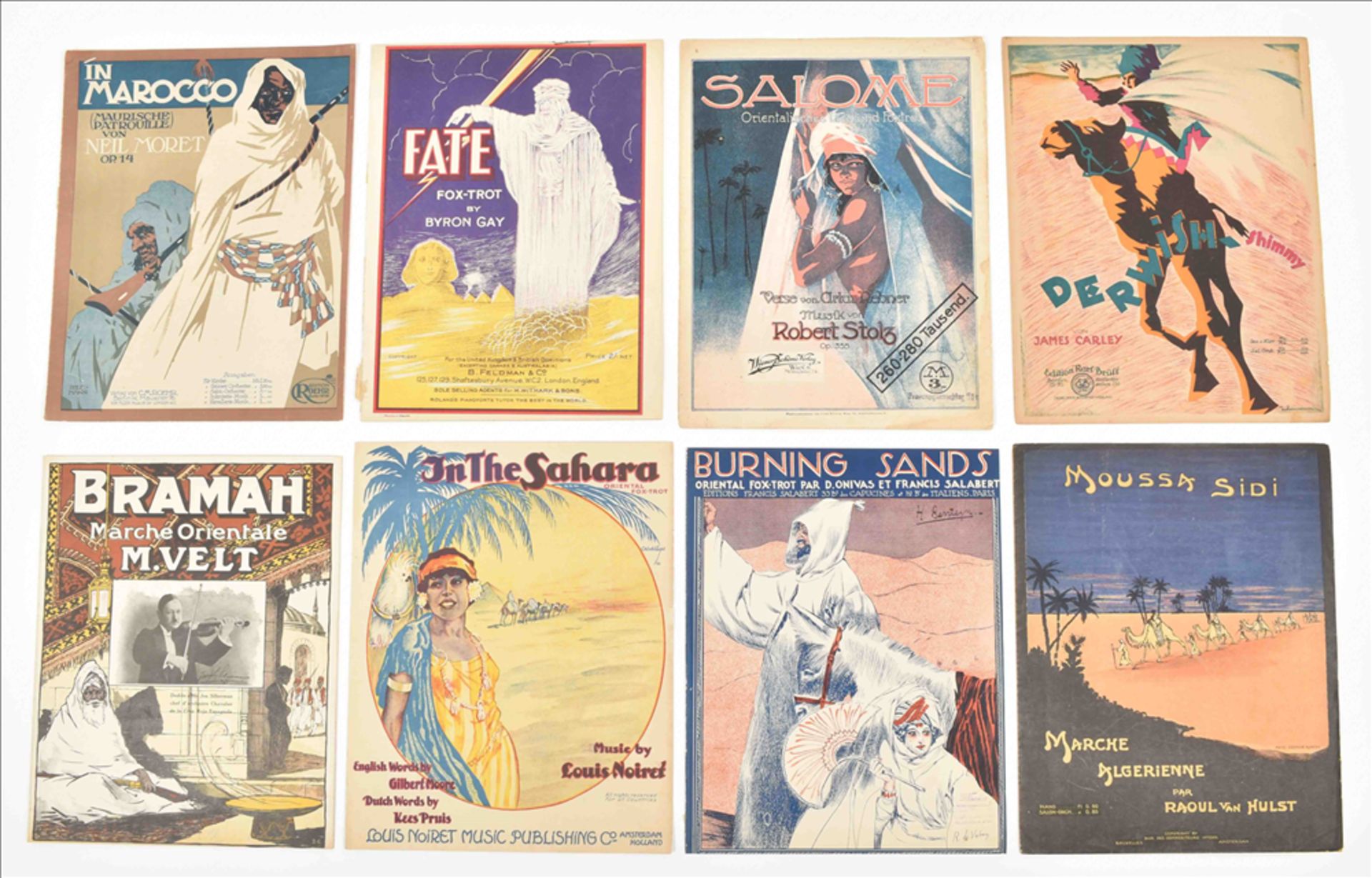 18 pieces of sheet music with oriental and Egyptian themed covers or songs. - Bild 4 aus 8