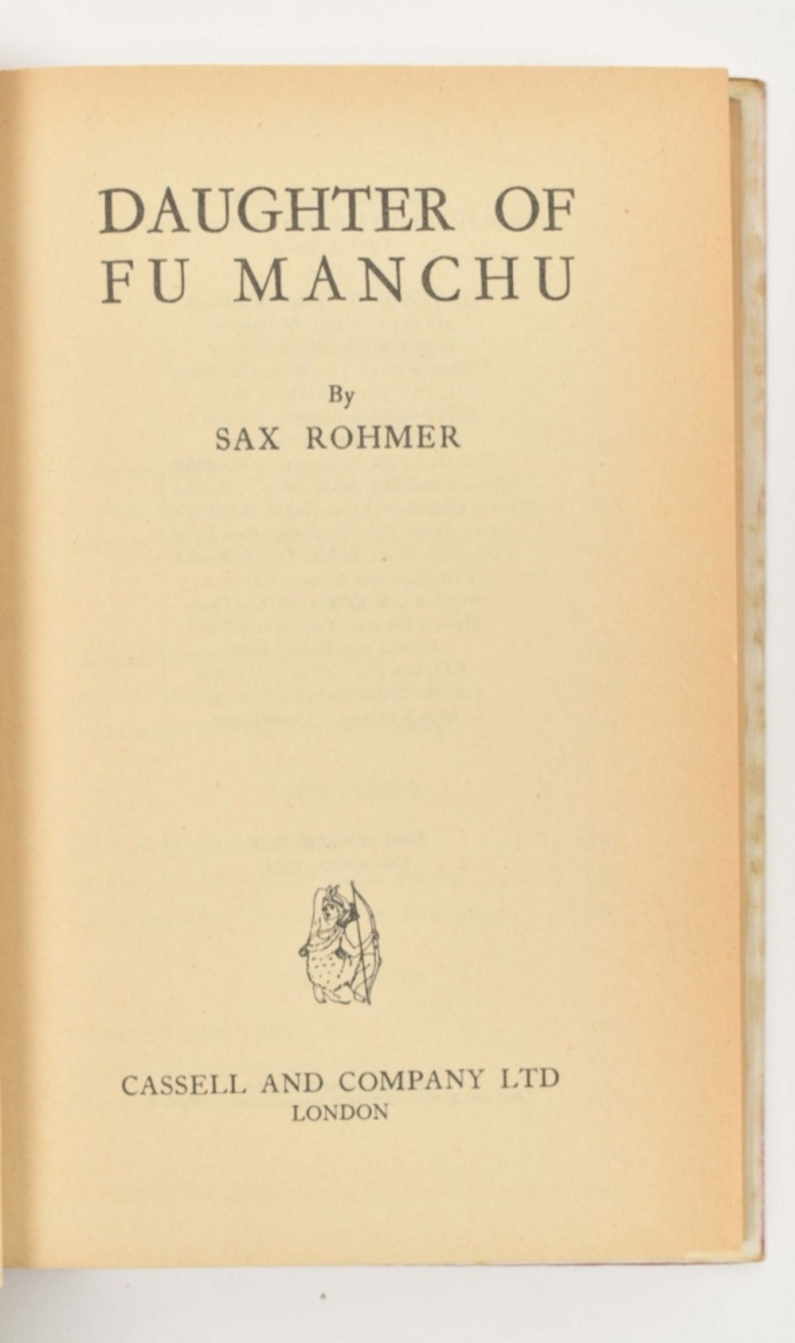 [Pulp] Eighteen titles by Sax Rohmer featuring Fu Manchu - Image 4 of 5