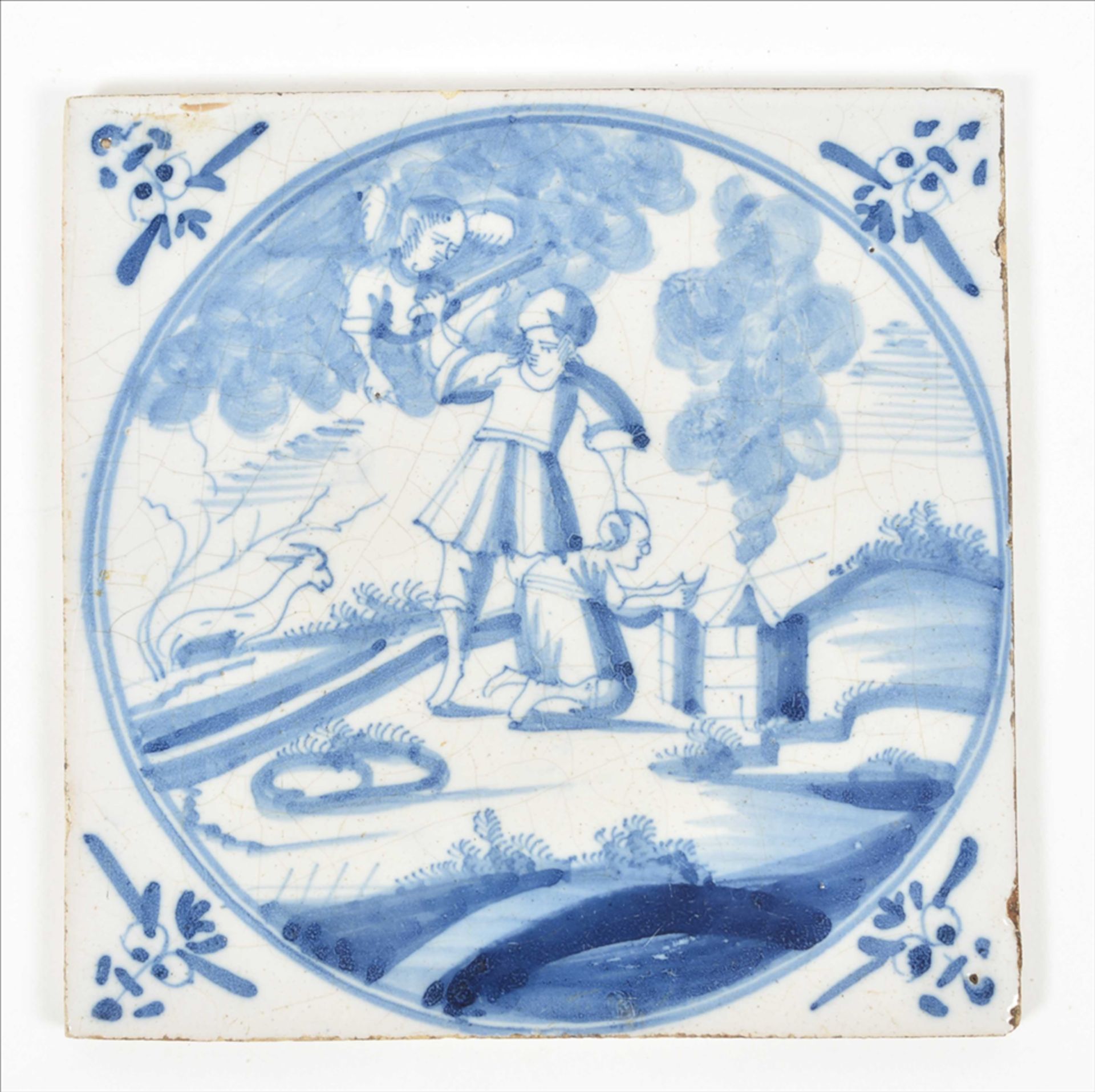 Nine Dutch tiles with biblical scenes - Image 6 of 10