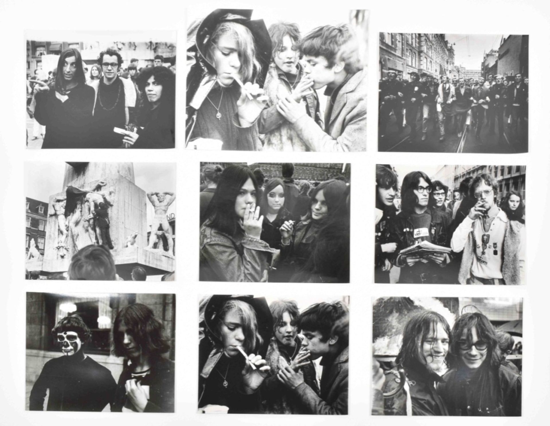 [Provo] Cor Jaring (1936-2013). Photos of the "1 mei=rood" protests