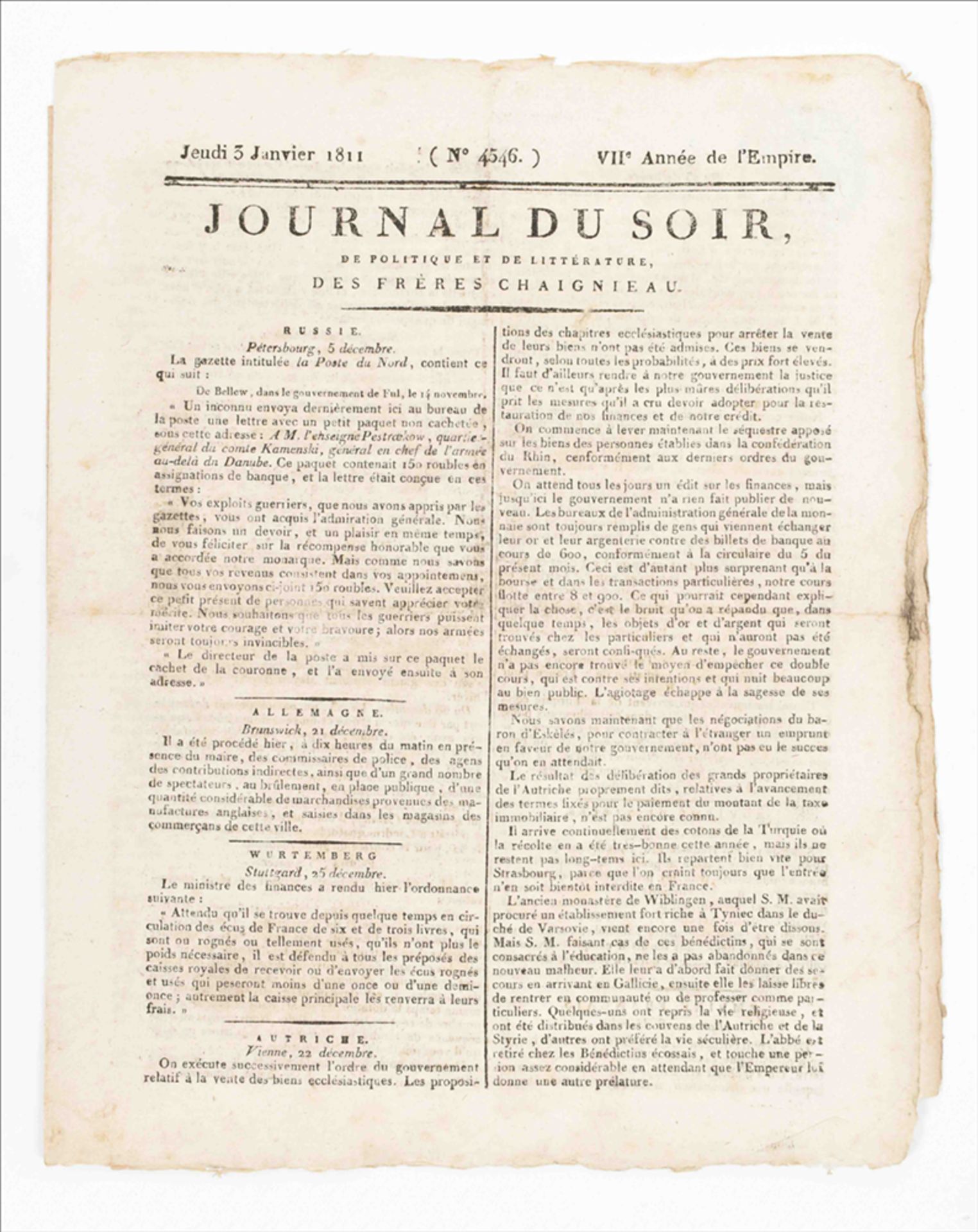 Journal du soir - Image 2 of 5