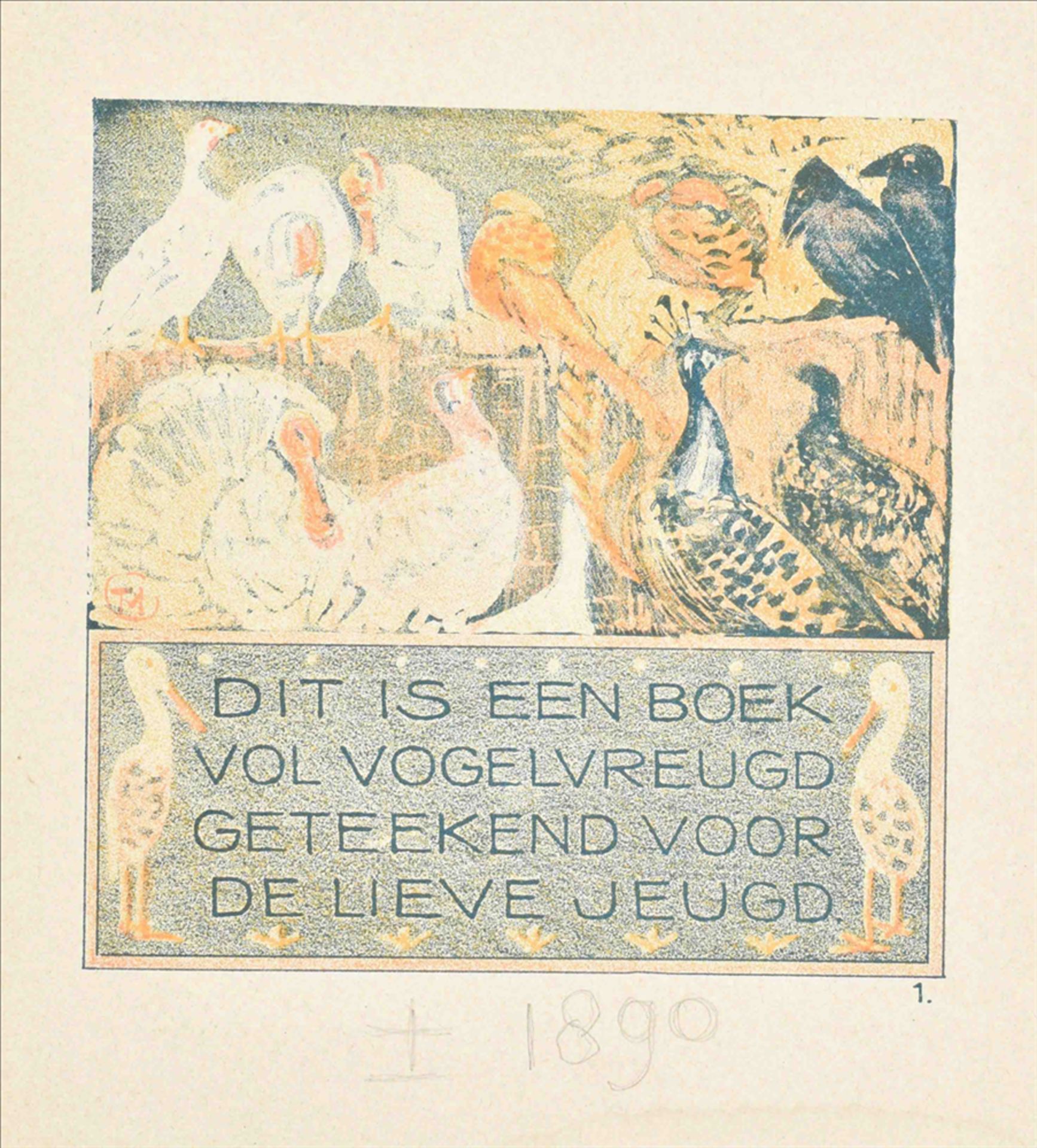 Theo van Hoytema (1863-1917). Vogelvreugd - Image 3 of 10