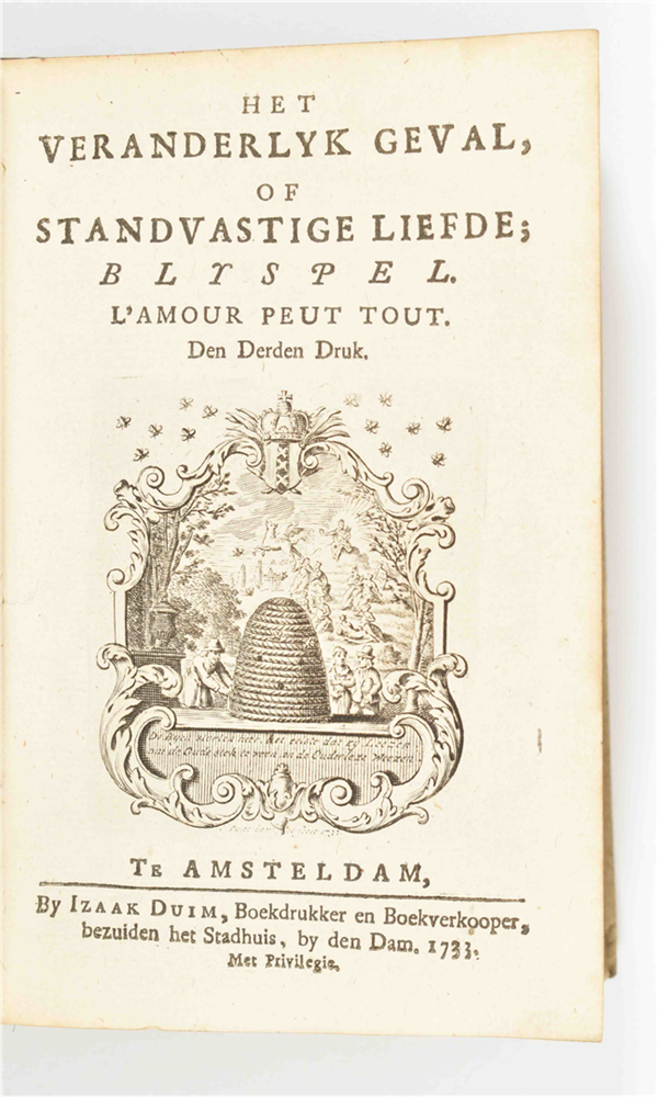 [Plays] 22 vols. w. 18th-19th cent. Dutch plays: (1) "Blyspellen" - Image 6 of 10