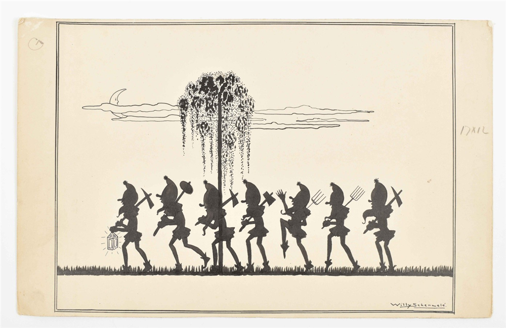 Willy Schermelé (1904-95). Three original drawings - Image 3 of 6
