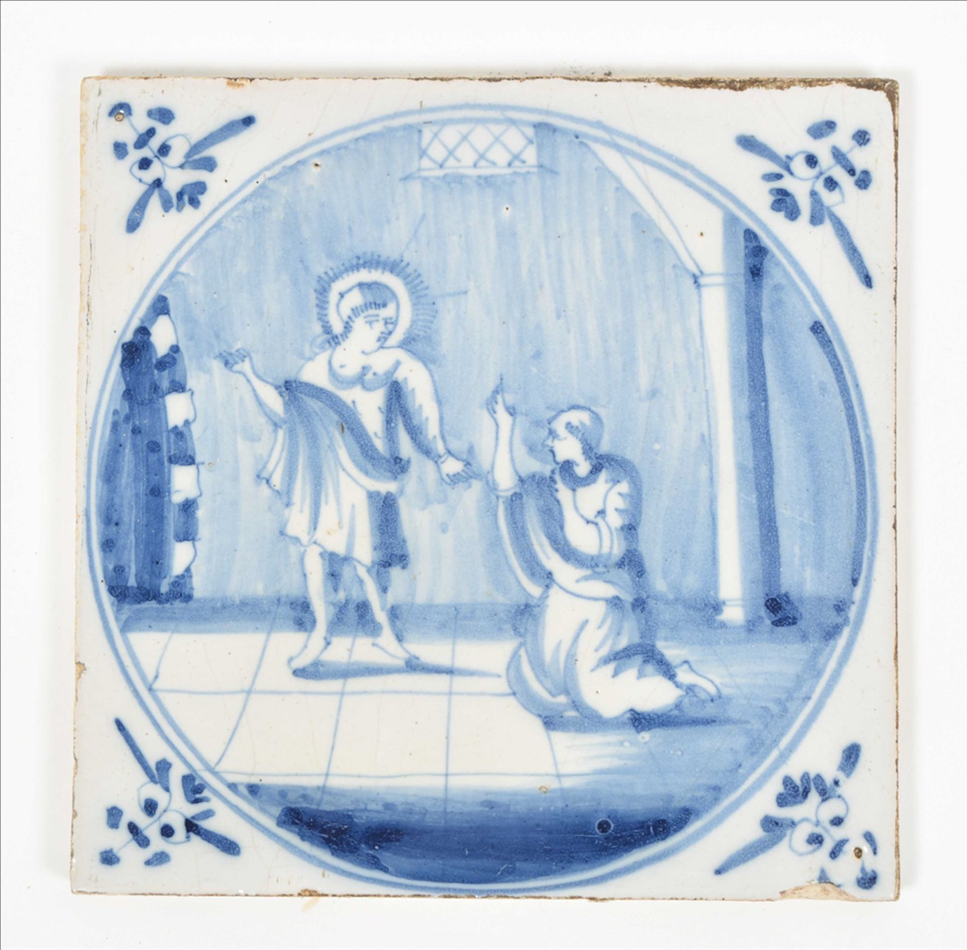Nine Dutch tiles with biblical scenes - Image 7 of 10