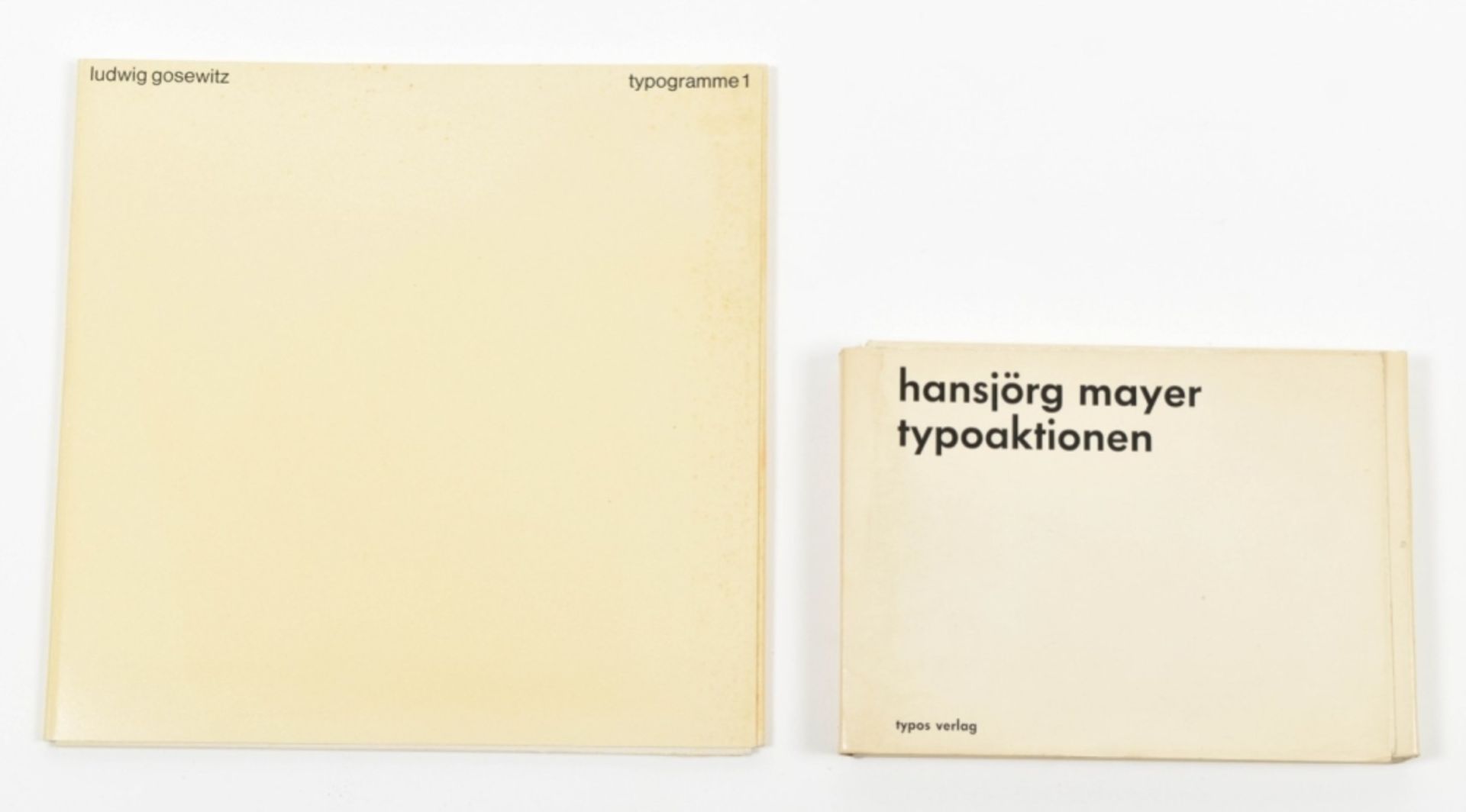 Hansjörg Mayer Typoaktionen and Ludwig Gosewitz Typogramme 1 - Bild 3 aus 8