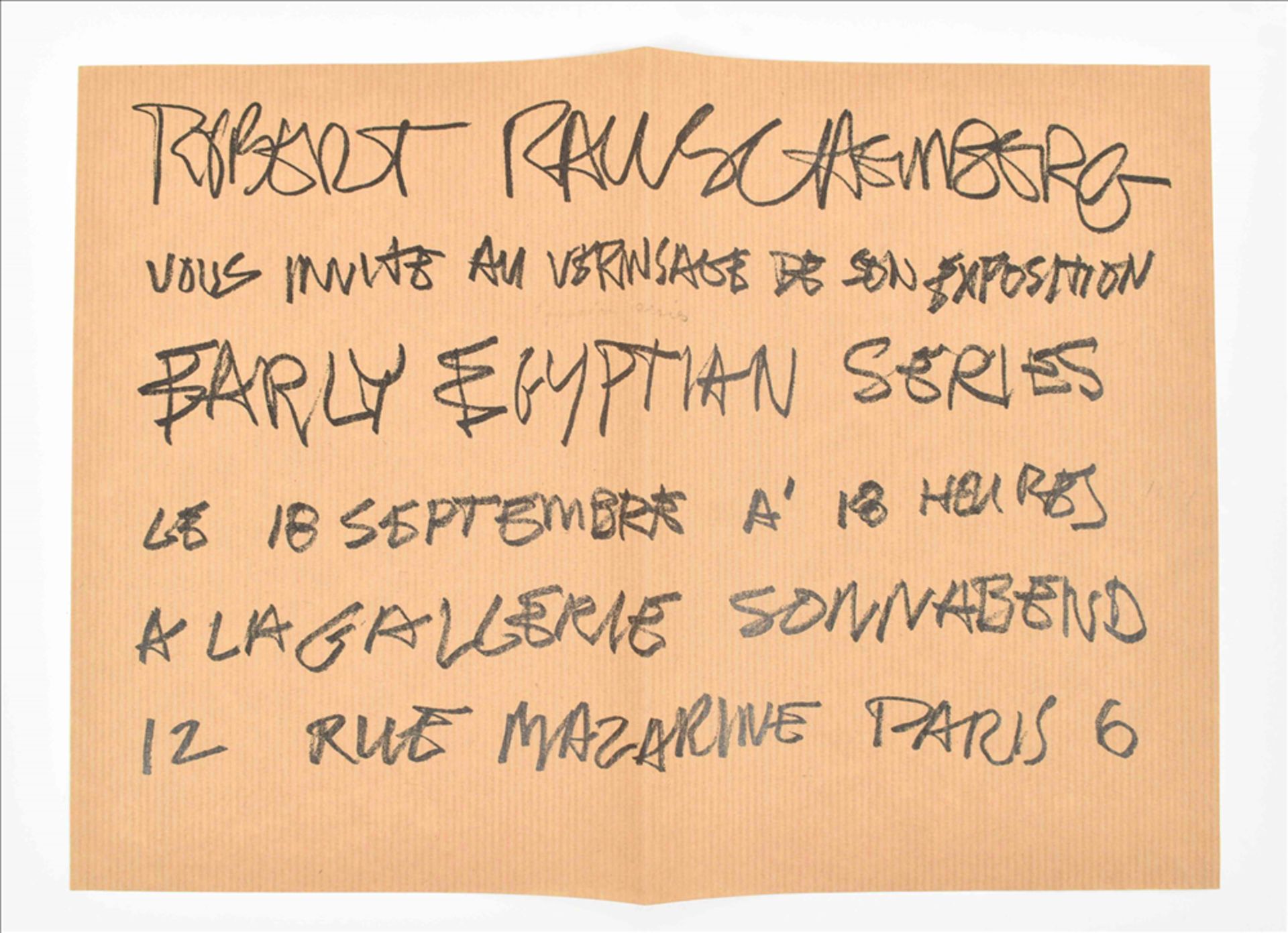 Robert Rauschenberg, announcement cards and posters - Image 3 of 9