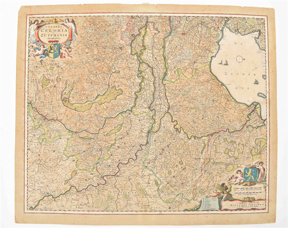 [Gelderland] Nicolas Visscher, a.o. Eight Gelderland maps - Image 8 of 9