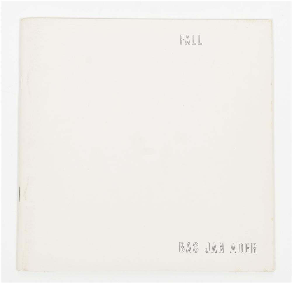 Bas Jan Ader, Fall