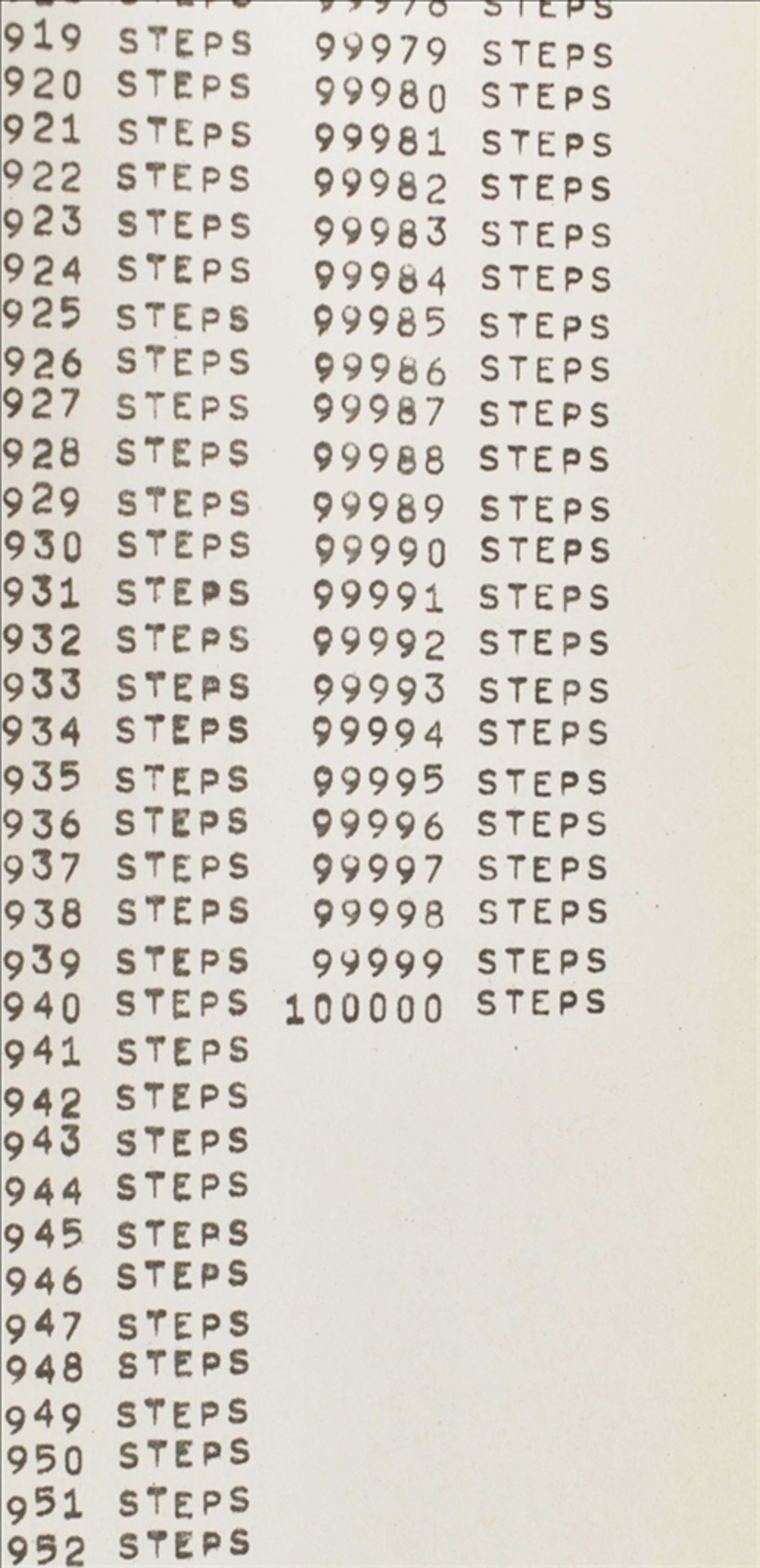 stanley brouwn, 1 step-100000 steps - Image 4 of 8