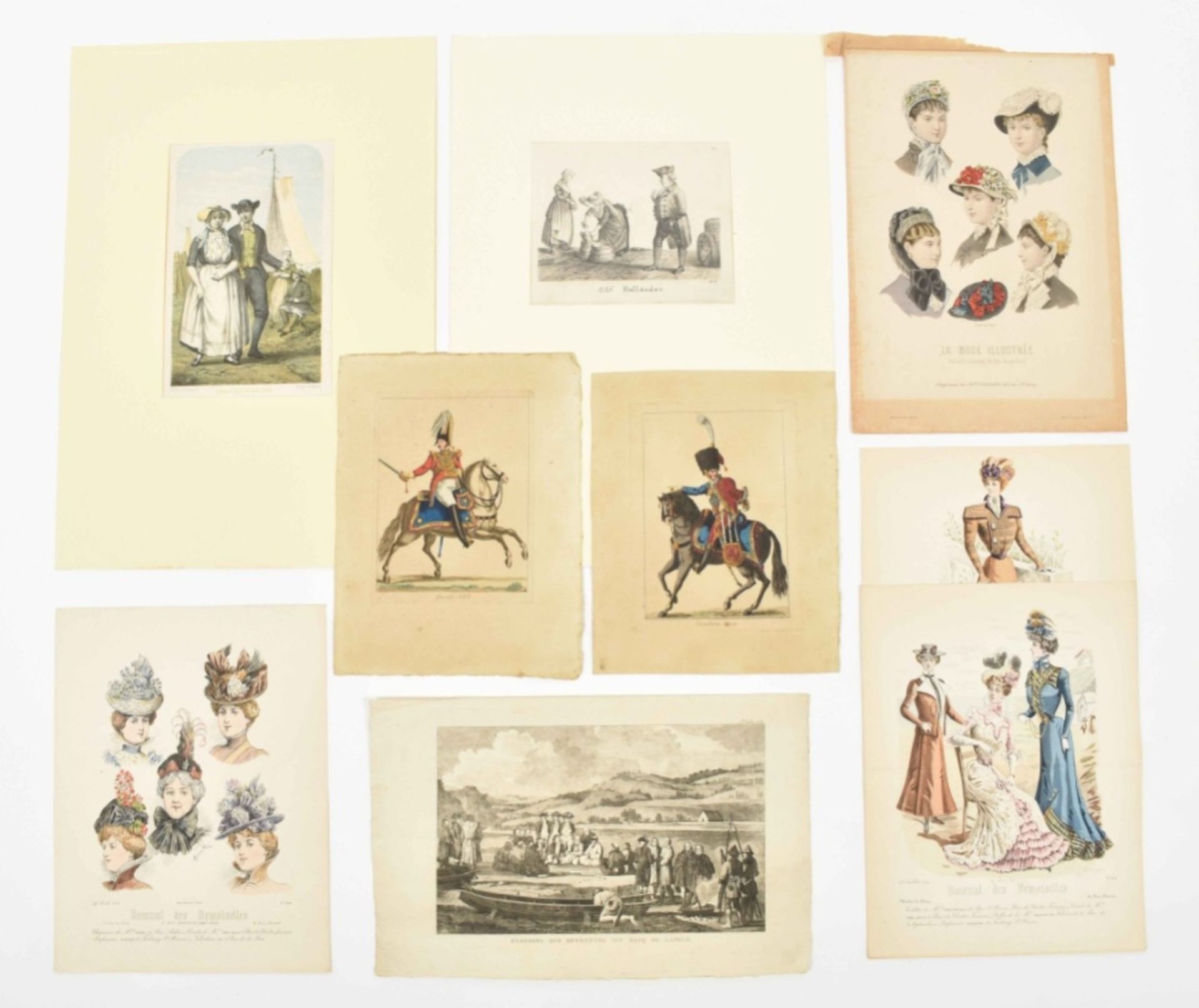 [Fashion and costumes] Collection of approximately 50 miscellaneous prints