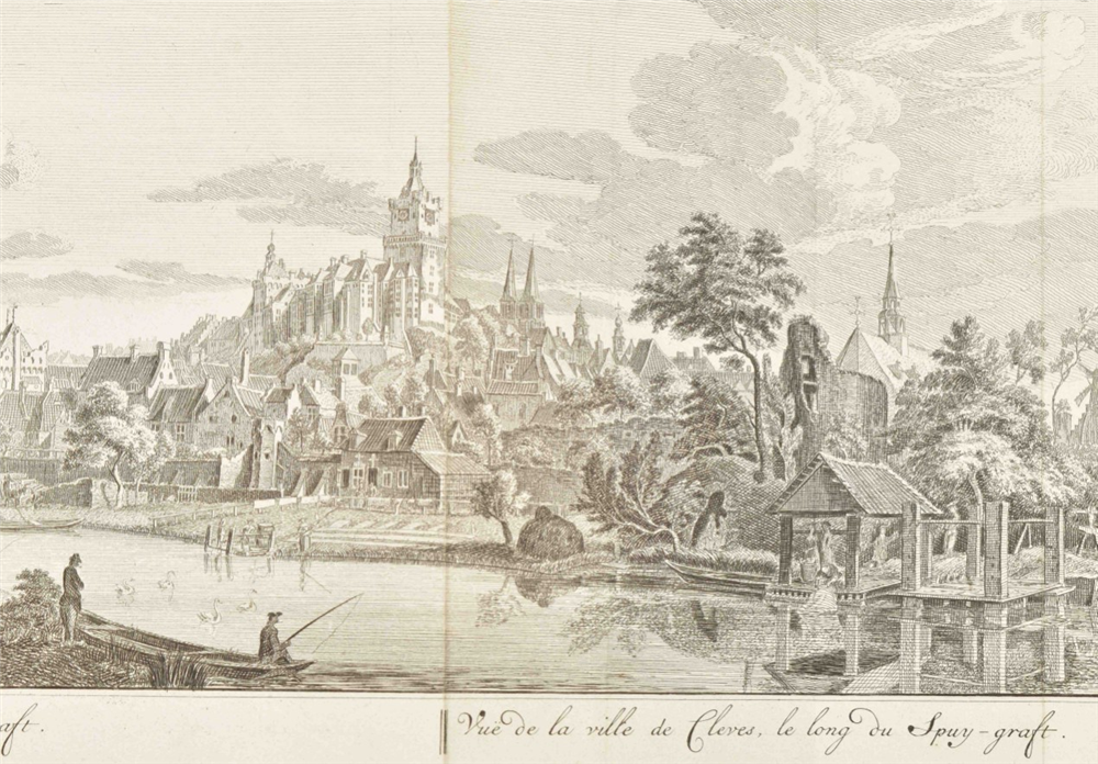 Pieter Langendyk (1683-1756). De stad Kleef, - Image 2 of 9