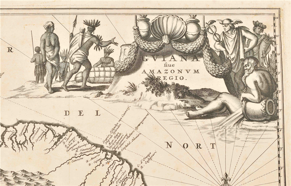 [South America] Eight maps: (1) "d'Engelse Volkplanting in 't Amerikaans - Image 9 of 10