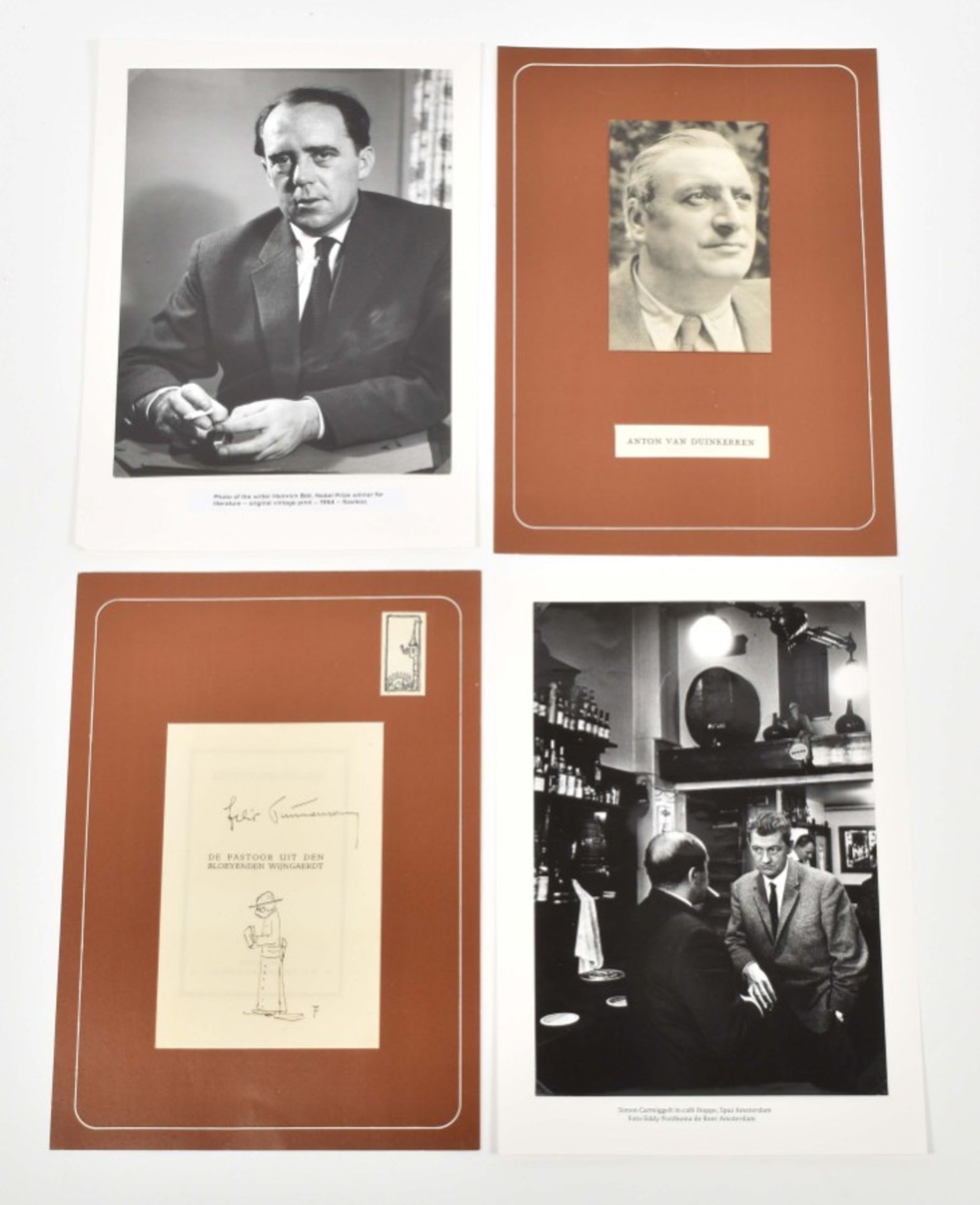 Collection of autographs, manuscripts and photographs of (mostly Dutch) literary figures - Image 4 of 7