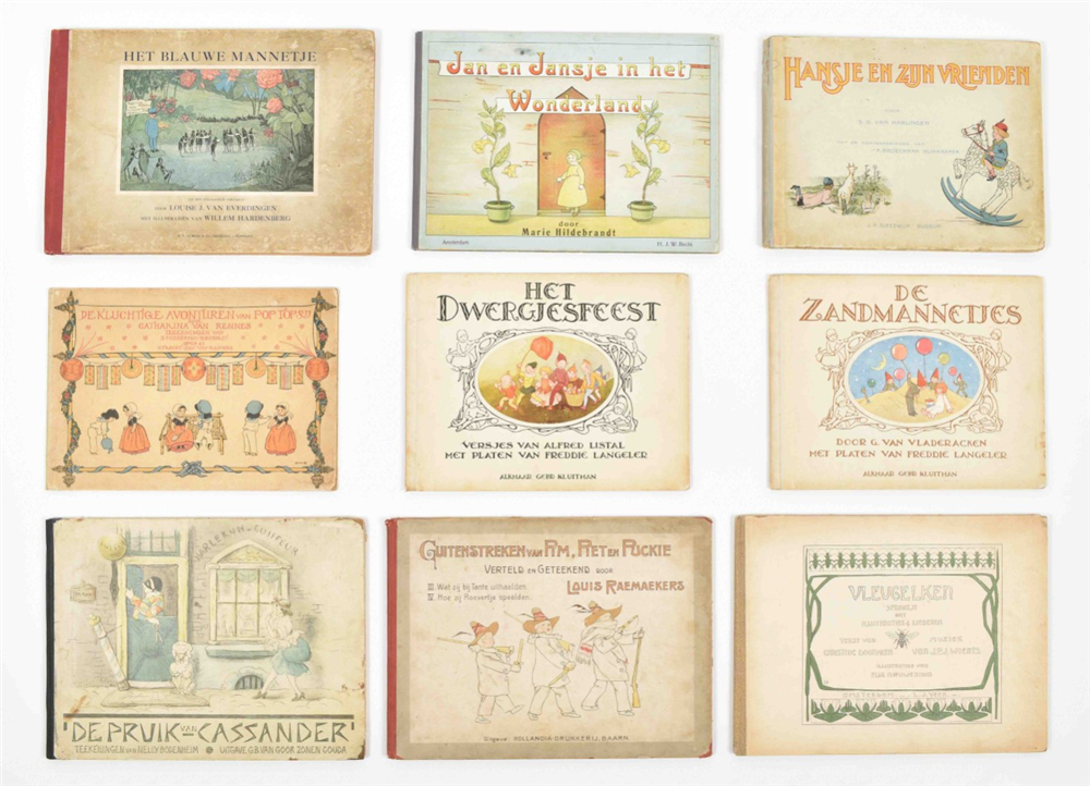 [Fairy Tales] Lot of ten early 20th century Dutch children's fairy tale books